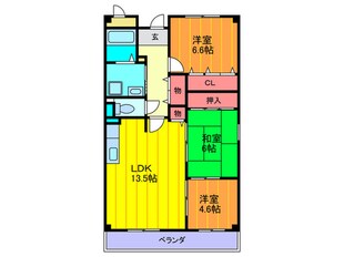 ヴェルデエスパシオの物件間取画像